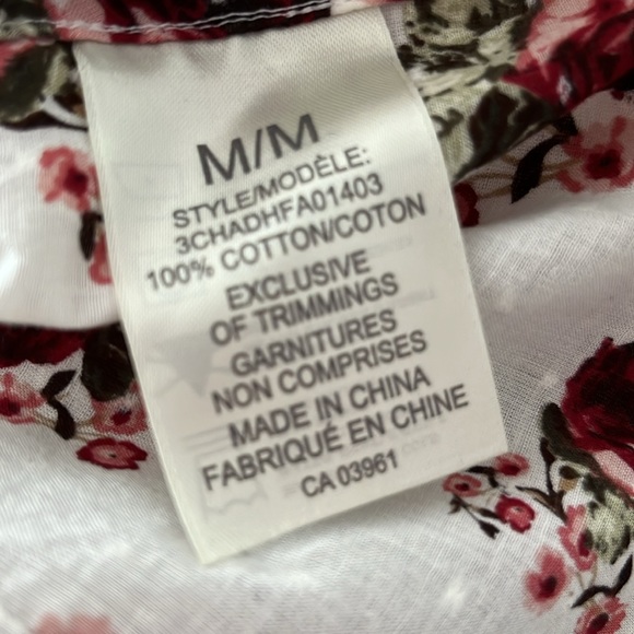 SWISS DOT FLORAL BUTTON DOWN BY DENVER HAYES - Picture 9 of 9